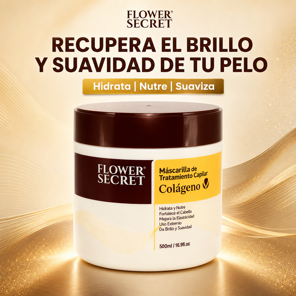 Mascarilla Capilar con Colágeno 5ОО𝐌𝐋 - Flower Secret®